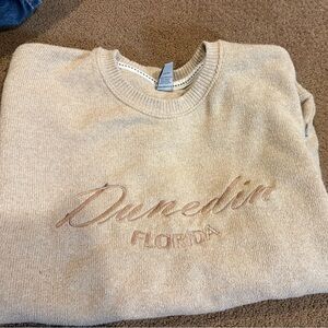 Cozy Beige Dunedin Florida Sweatshirt